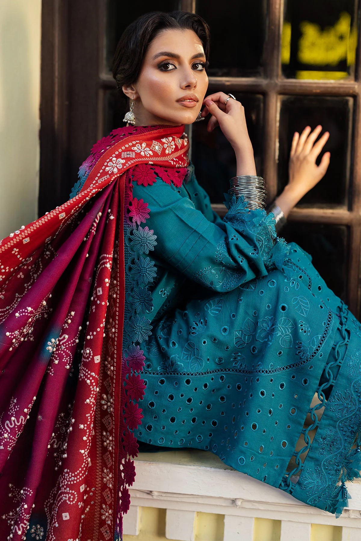 Nureh 3Pc Embroidered Khaddar Suit NE-112 gulbuy.com