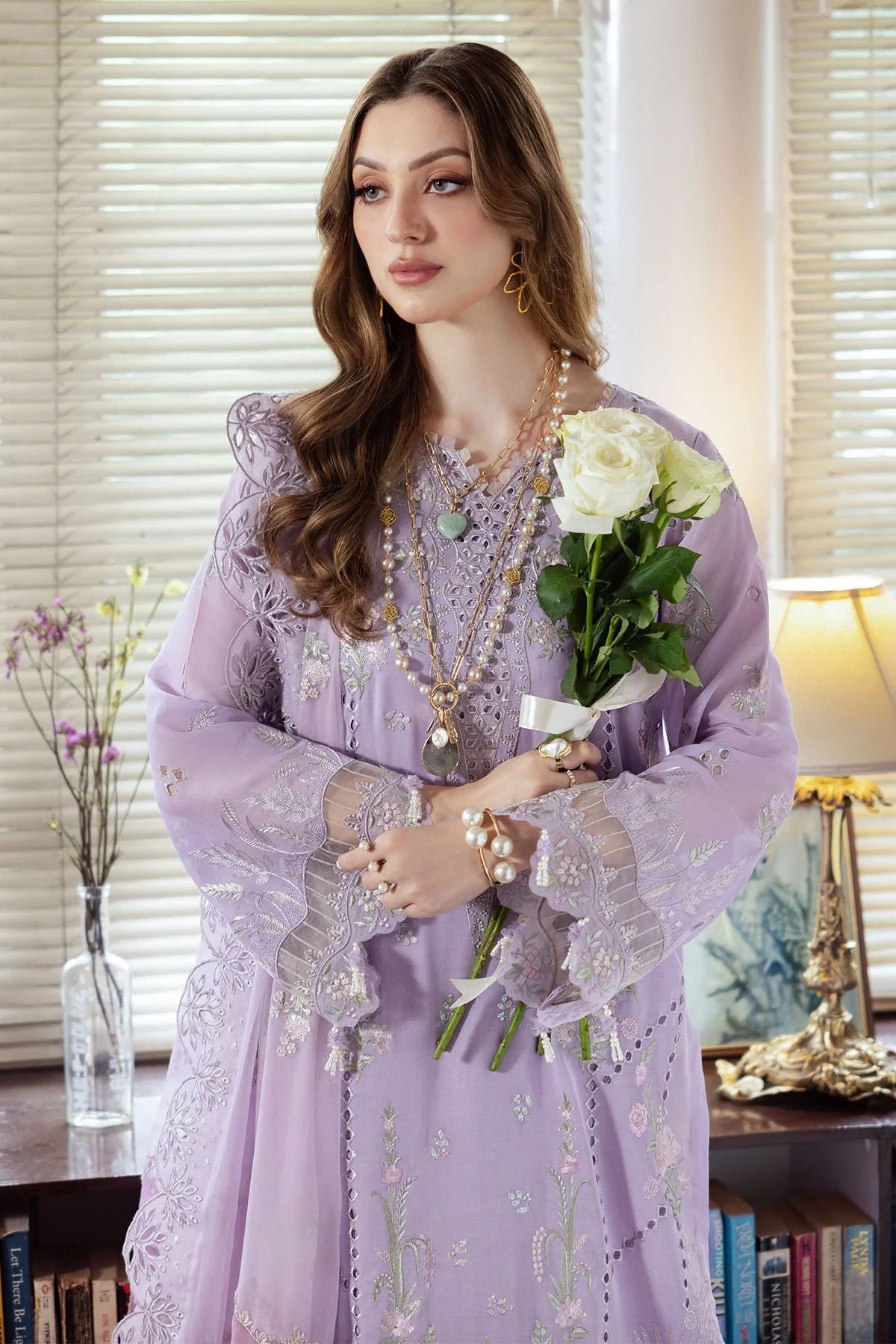 Nureh 3Pc Embroidered Lawn Suit NE-81 gulbuy.com