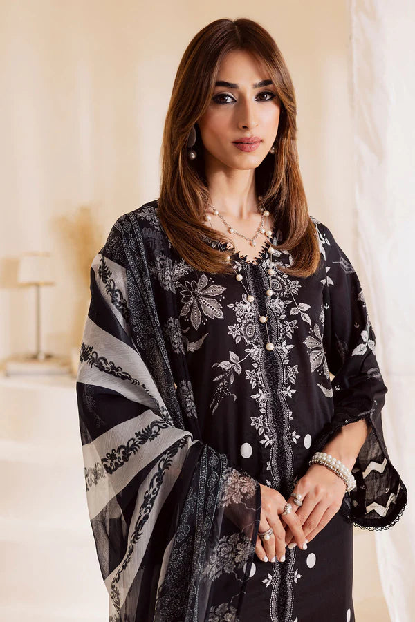Nureh 3Pc Printed Lawn Suit NP-665 gulbuy.com