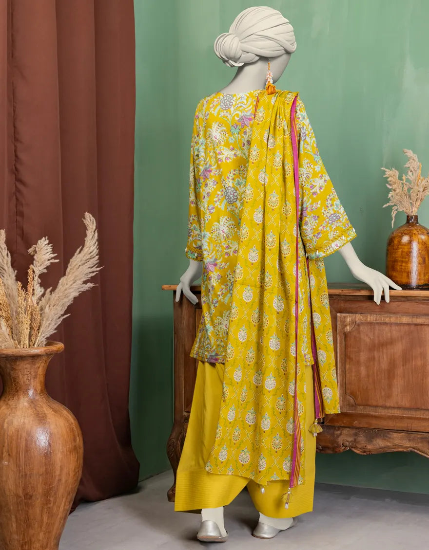 J. 3Pc Embroidered Lawn Suit 10000135485 gulbuy.com