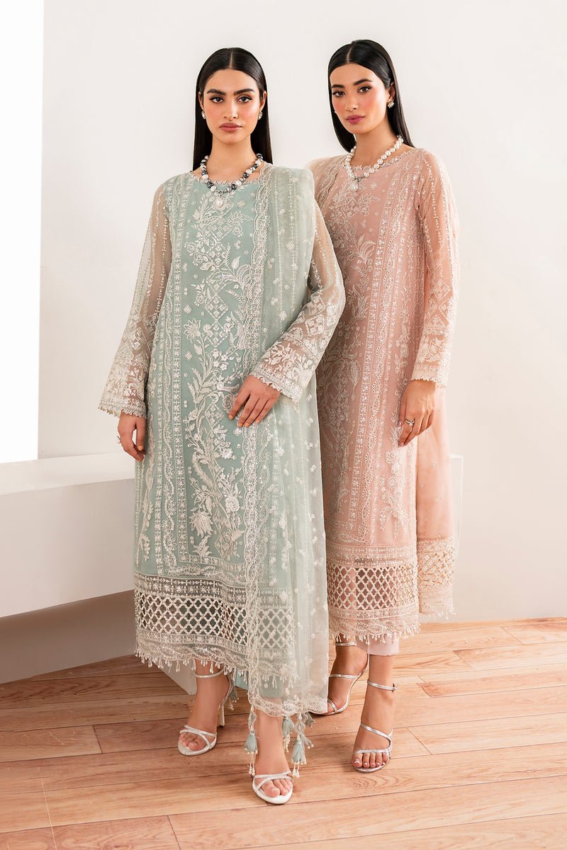 BAROQUE 3PC EMBROIDERED CHIFFON SUIT (BQU-UF-D680)