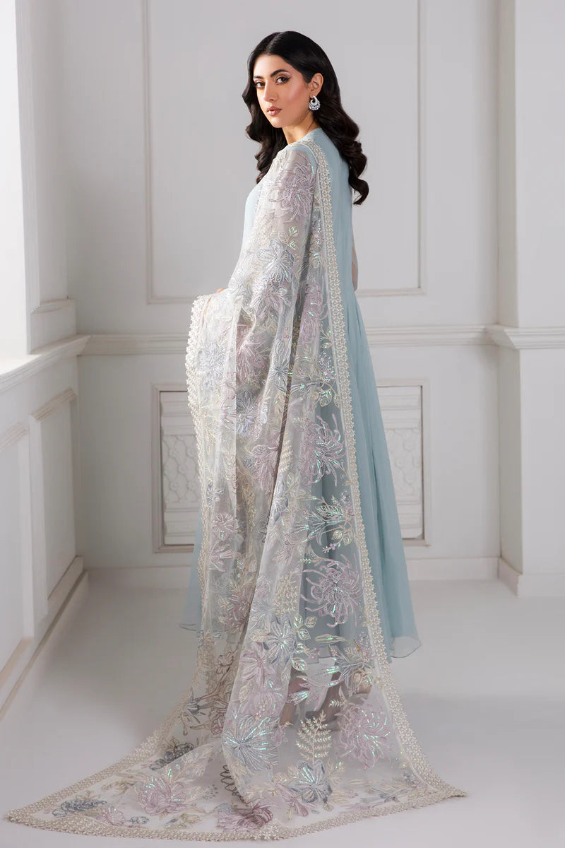 Baroque 3Pc Embroidered Chiffon Suit PR-746 gulbuy.com