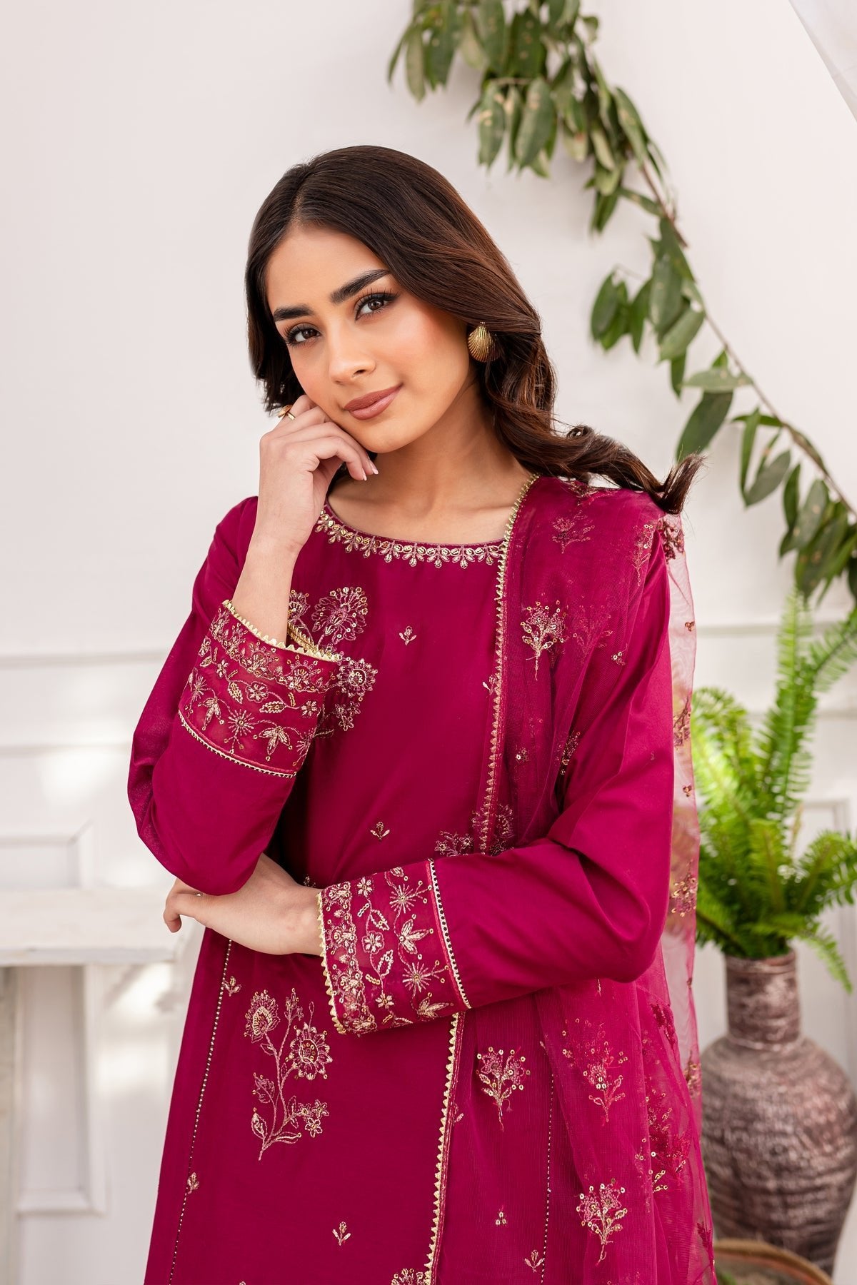 Batik 3Pc Embroidered Lawn Suit (Sakura-3pc) gulbuy.com