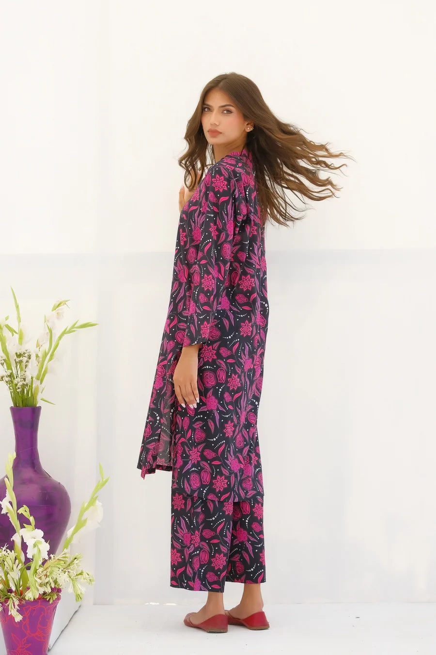 Dhaga 2Pc Printed Lawn Suit Matching separate 0033 gulbuy.com