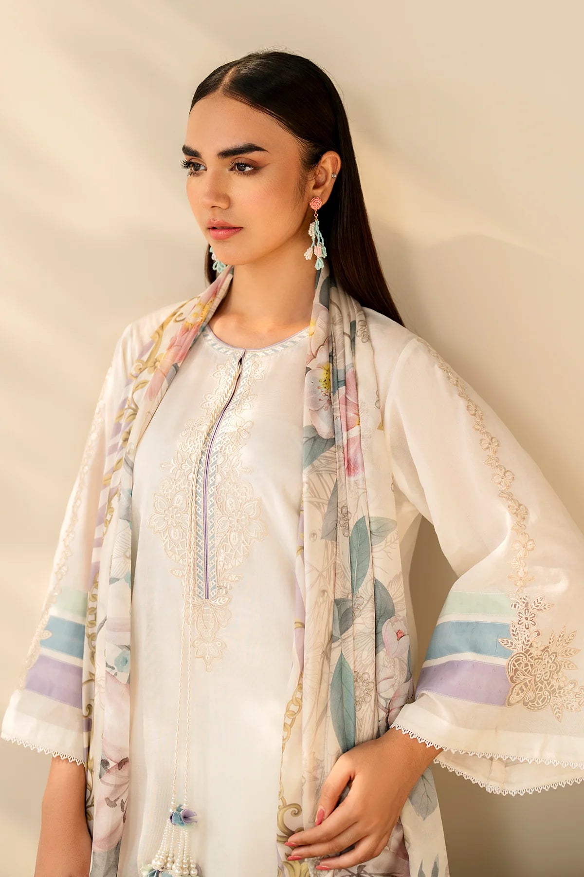 Baroque 3Pc Embroidered Lawn Suit PR-1178 gulbuy.com