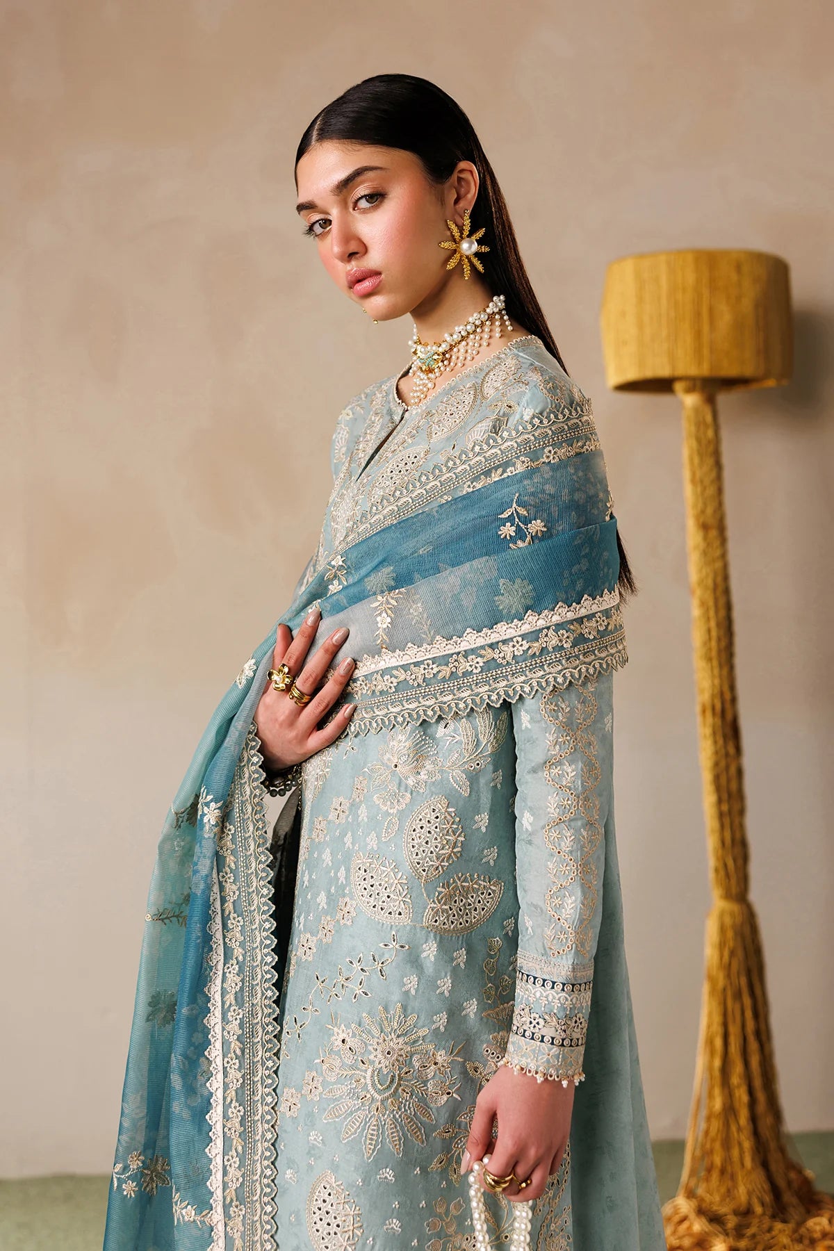 Baroque 3Pc Embroidered Lawn Suit EL26-D01 gulbuy.com
