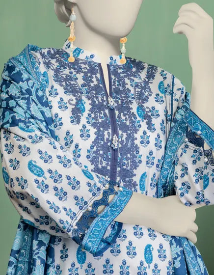 J. 3Pc Embroidered Lawn Suit 10000135484 gulbuy.com