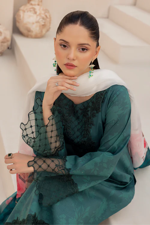 Esra 3Pc Embroidered Lawn Suit SDN6466 gulbuy.com