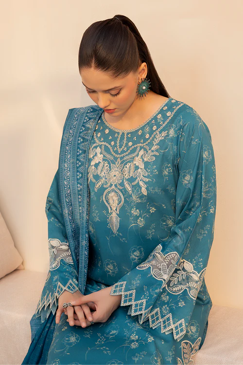Esra 3Pc Embroidered Lawn Suit CCY9783 gulbuy.com