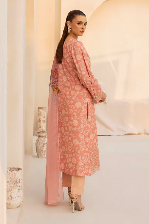 Esra 3Pc Embroidered Lawn Suit CUY0815 gulbuy.com