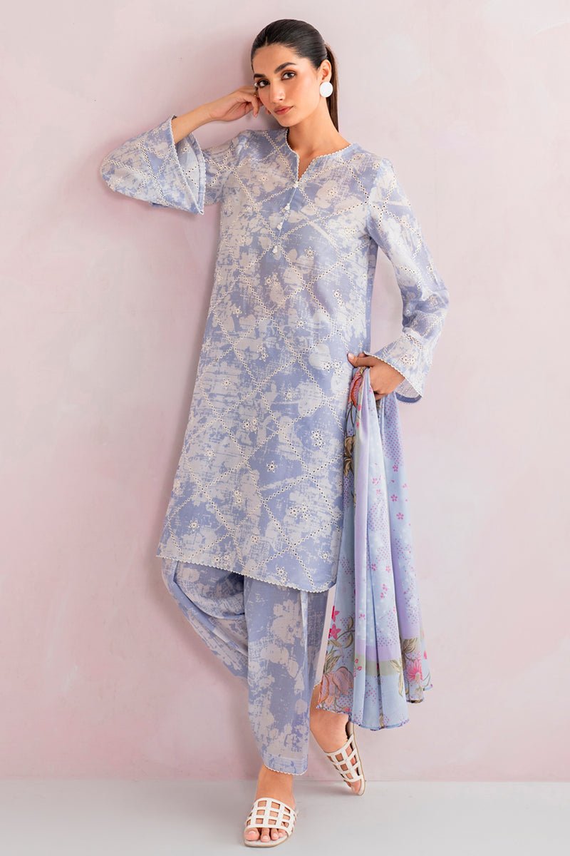 JAZMIN 3 PIECE EMBROIDERED LAWN SUIT (USE-9101)
