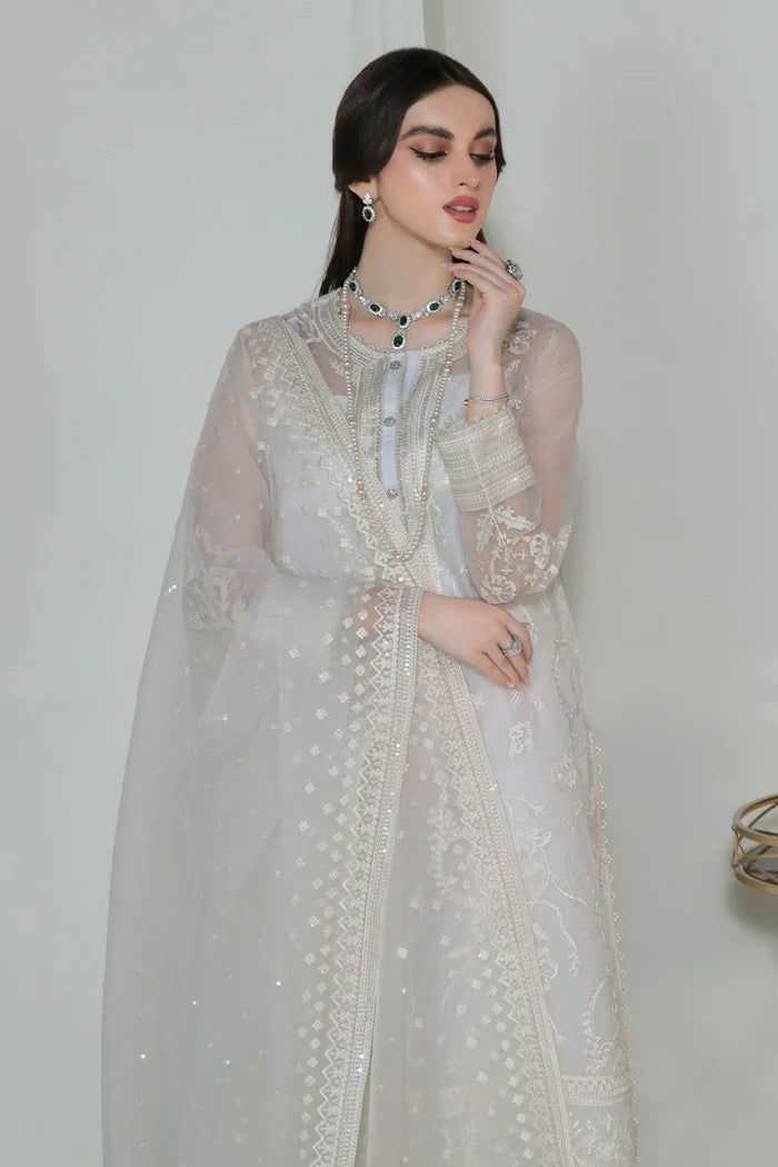 Baroque 3Pc Embroidered Organza Suit SF-186 gulbuy.com