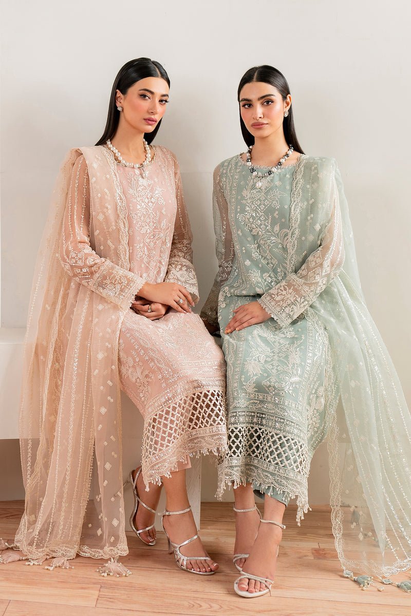 BAROQUE 3PC EMBROIDERED CHIFFON SUIT (BQU-UF-D680) gulbuy.com