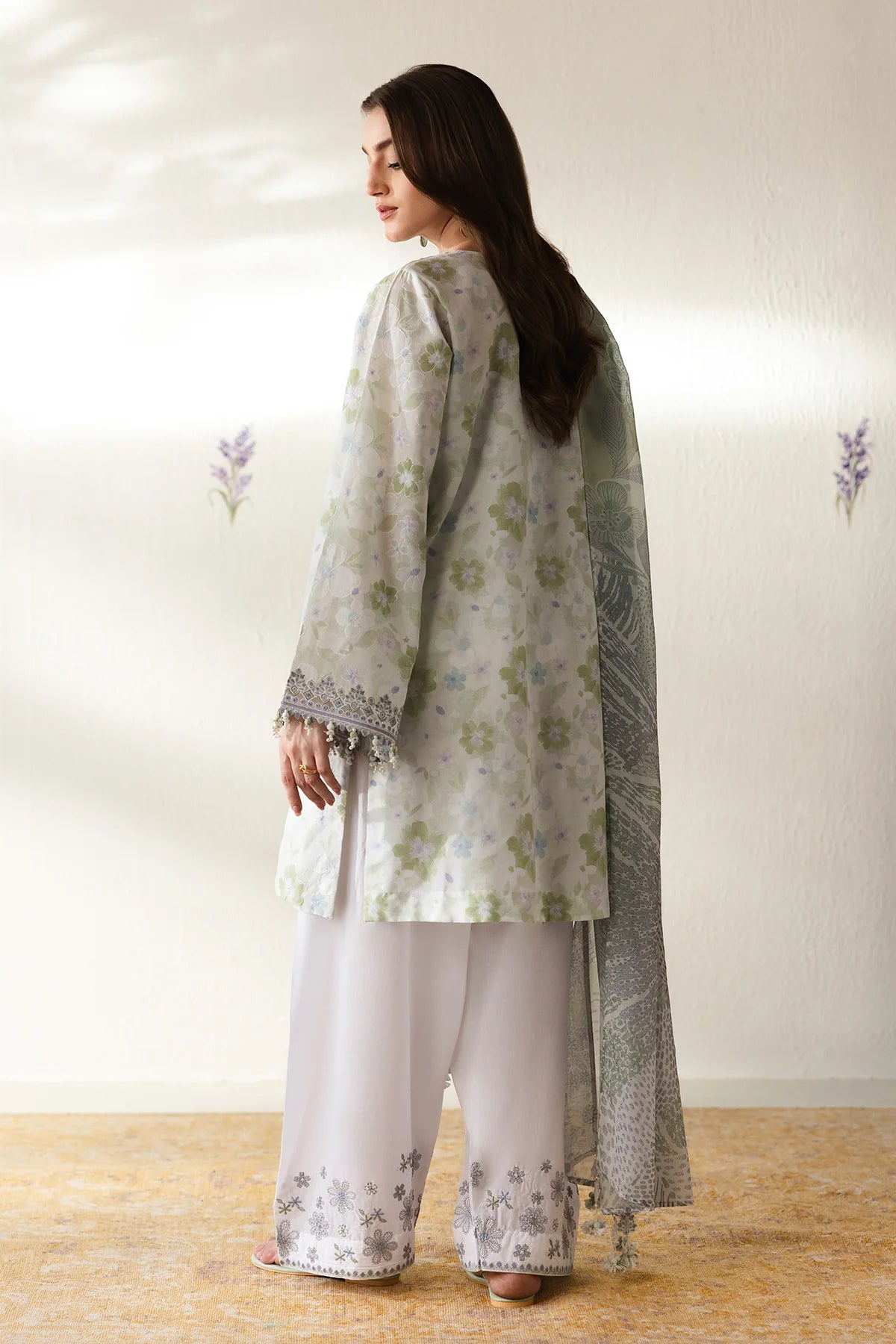 Baroque 3Pc Embroidered Lawn Suit UF-4425