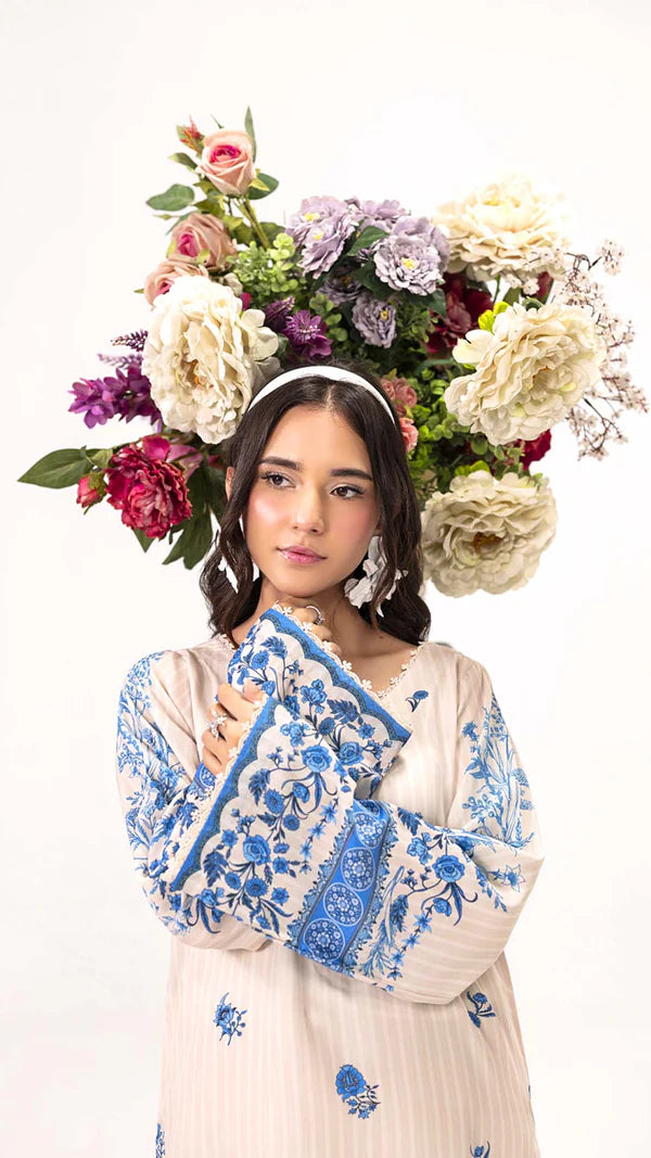 Sahane 2PC Printed Lawn Suit ME26004 Delulu gulbuy.com