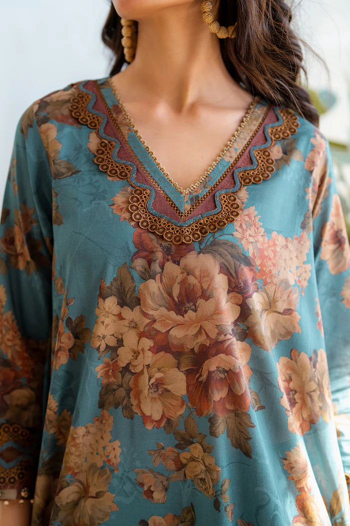 Baroque 3Pc Embroidered Lawn Suit UF-4091 gulbuy.com