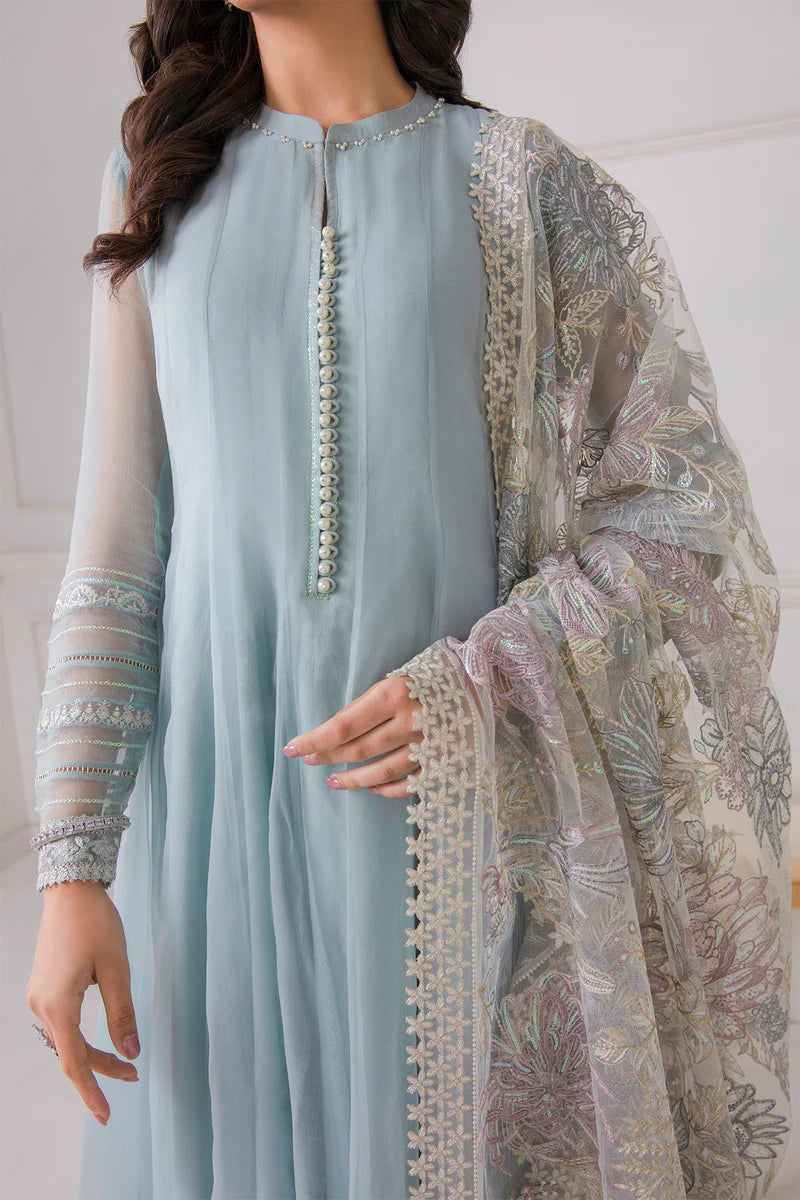 Baroque 3Pc Embroidered Chiffon Suit PR-746 gulbuy.com