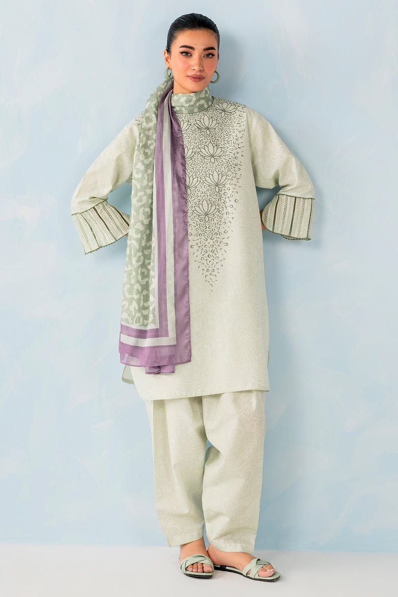 JAZMIN 3 PIECE EMBROIDERED LAWN SUIT (USE-9083)