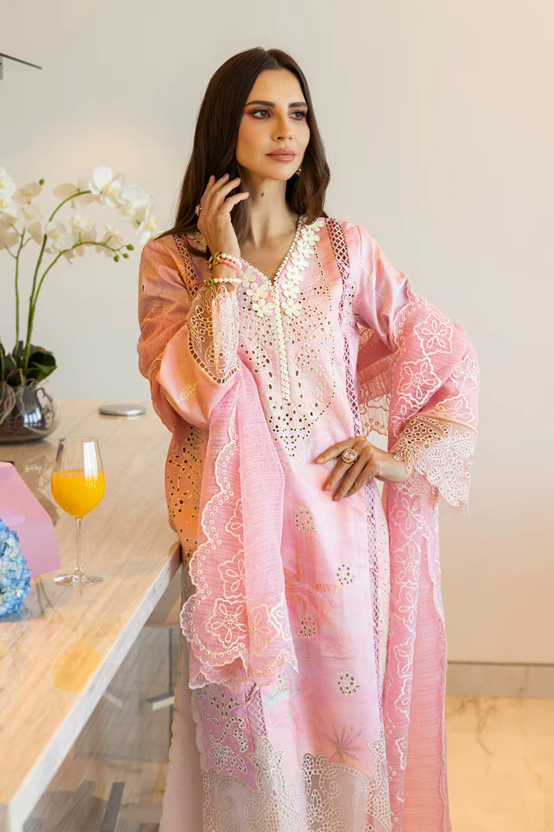 Rang Rasiya 3Pc Embroidered Lawn Suit Freesia gulbuy.com