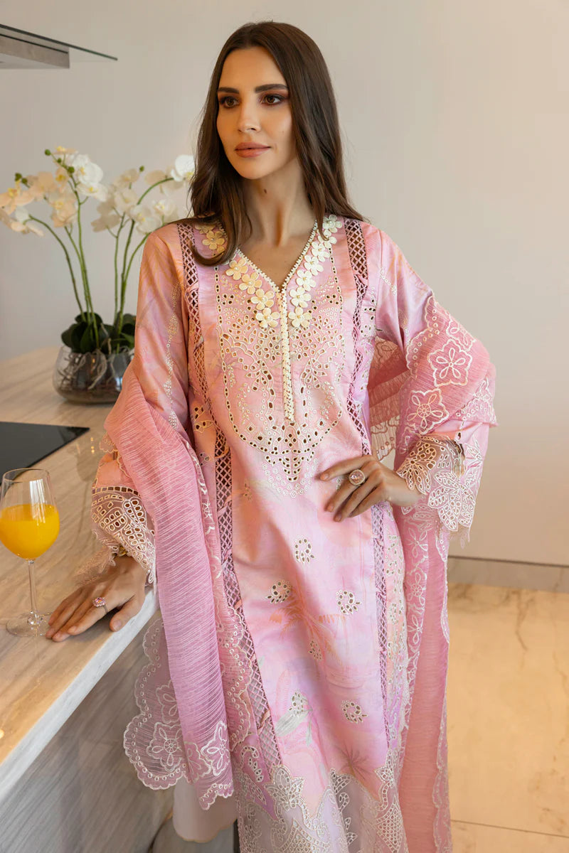 Rang Rasiya 3Pc Embroidered Lawn Suit Freesia gulbuy.com