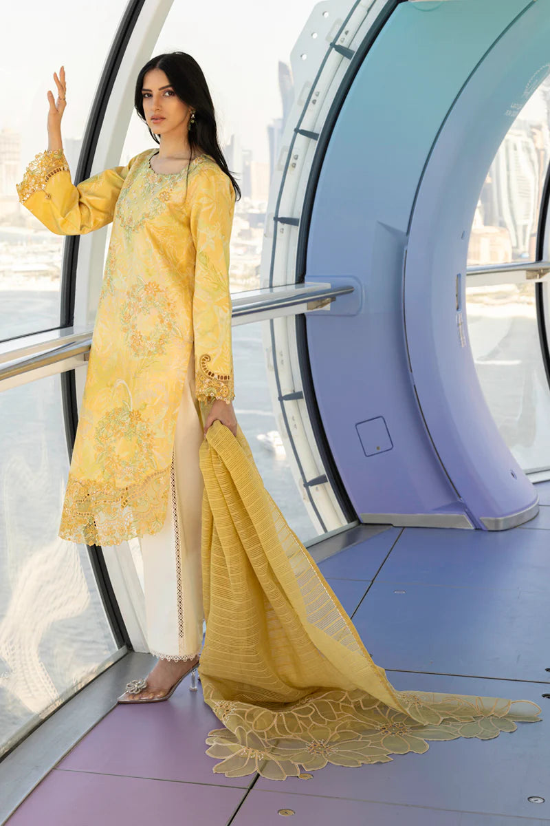 Rang Rasiya 3Pc Embroidered Lawn Suit Liana gulbuy.com