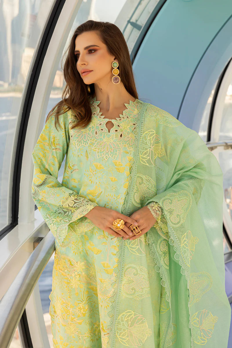 Rang Rasiya 3Pc Embroidered Lawn Suit Bella gulbuy.com