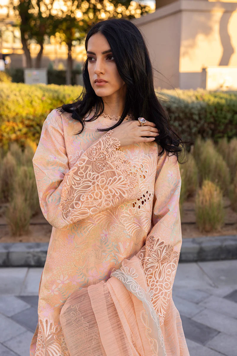 Rang Rasiya 3Pc Embroidered Lawn Suit Zinnia gulbuy.com