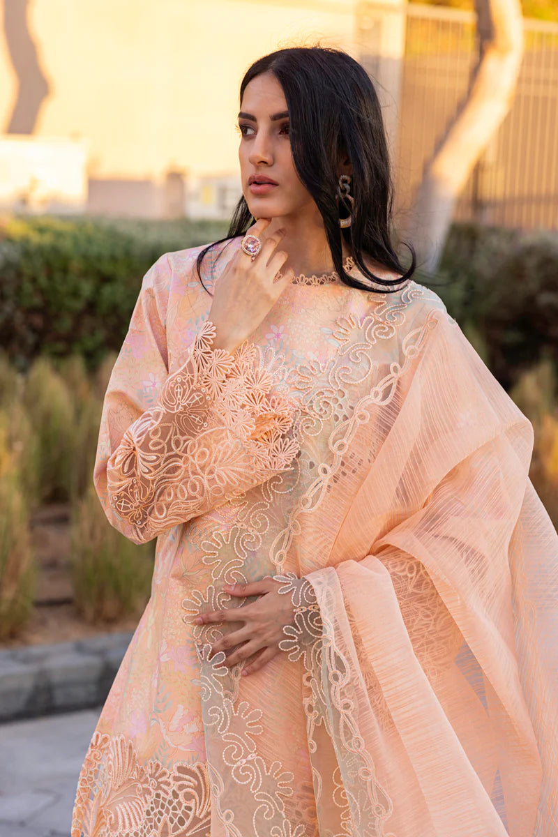 Rang Rasiya 3Pc Embroidered Lawn Suit Zinnia gulbuy.com