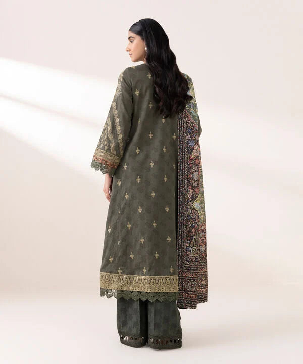 Sapphire 3Pc Embroidered Jacquard Suit 3PRSTE25V36S gulbuy.com