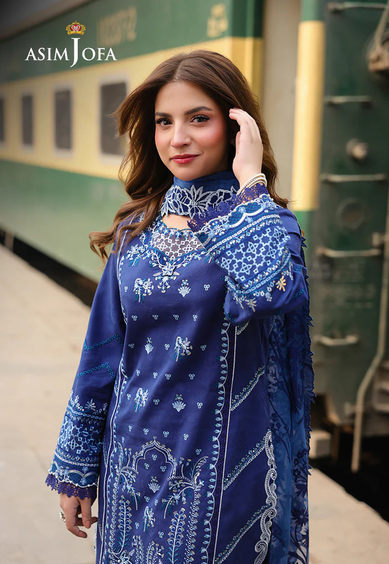 Asim Jofa 3Pc Embroidered Jacquard Suit AJUBU-02 gulbuy.com
