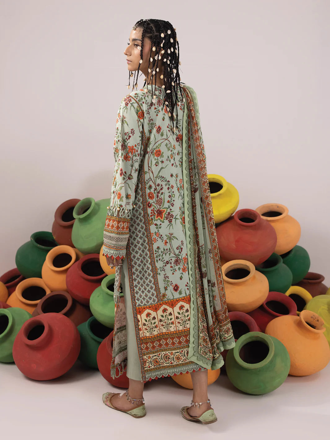 Faiza Faisal 3Pc Embroidered Lawn Suit Chambeli gulbuy.com