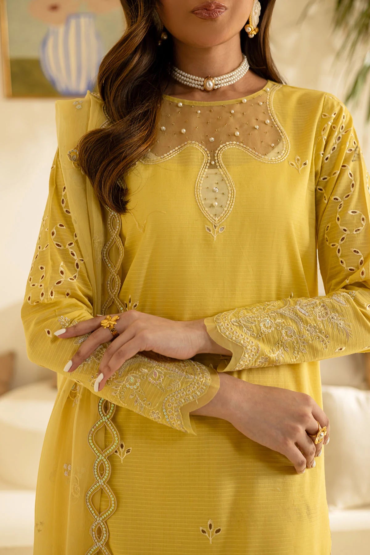 Nureh 3Pc Embroidered Lawn Suit NP-609 gulbuy.com