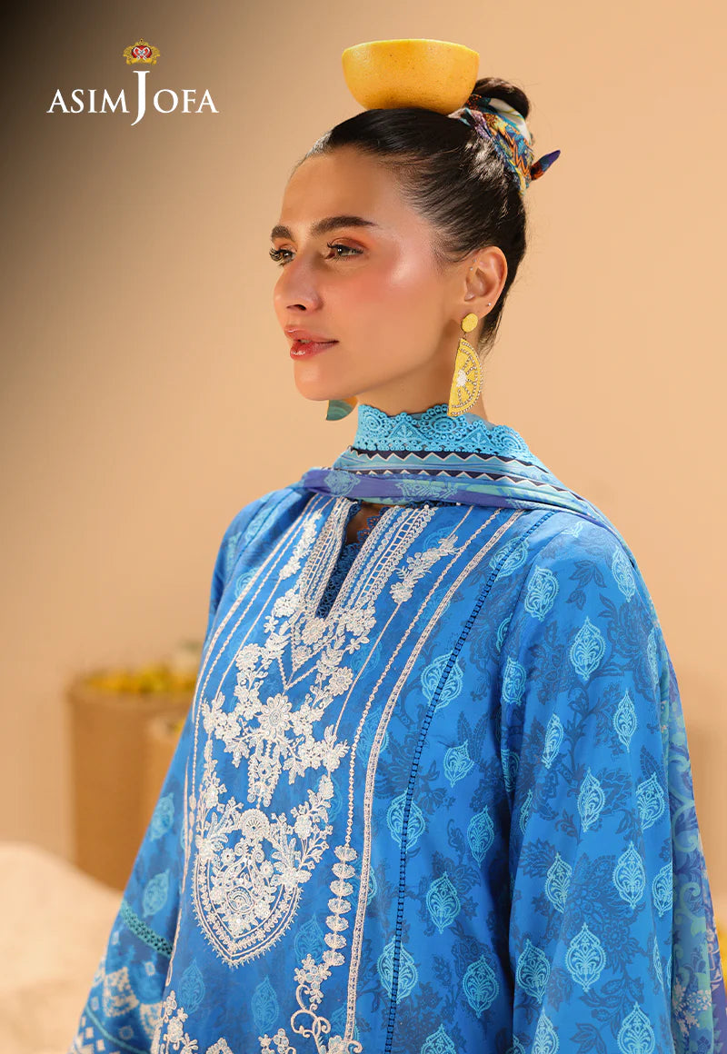Asim Jofa 3Pc Printed Lawn Suit AJUBU-24 gulbuy.com