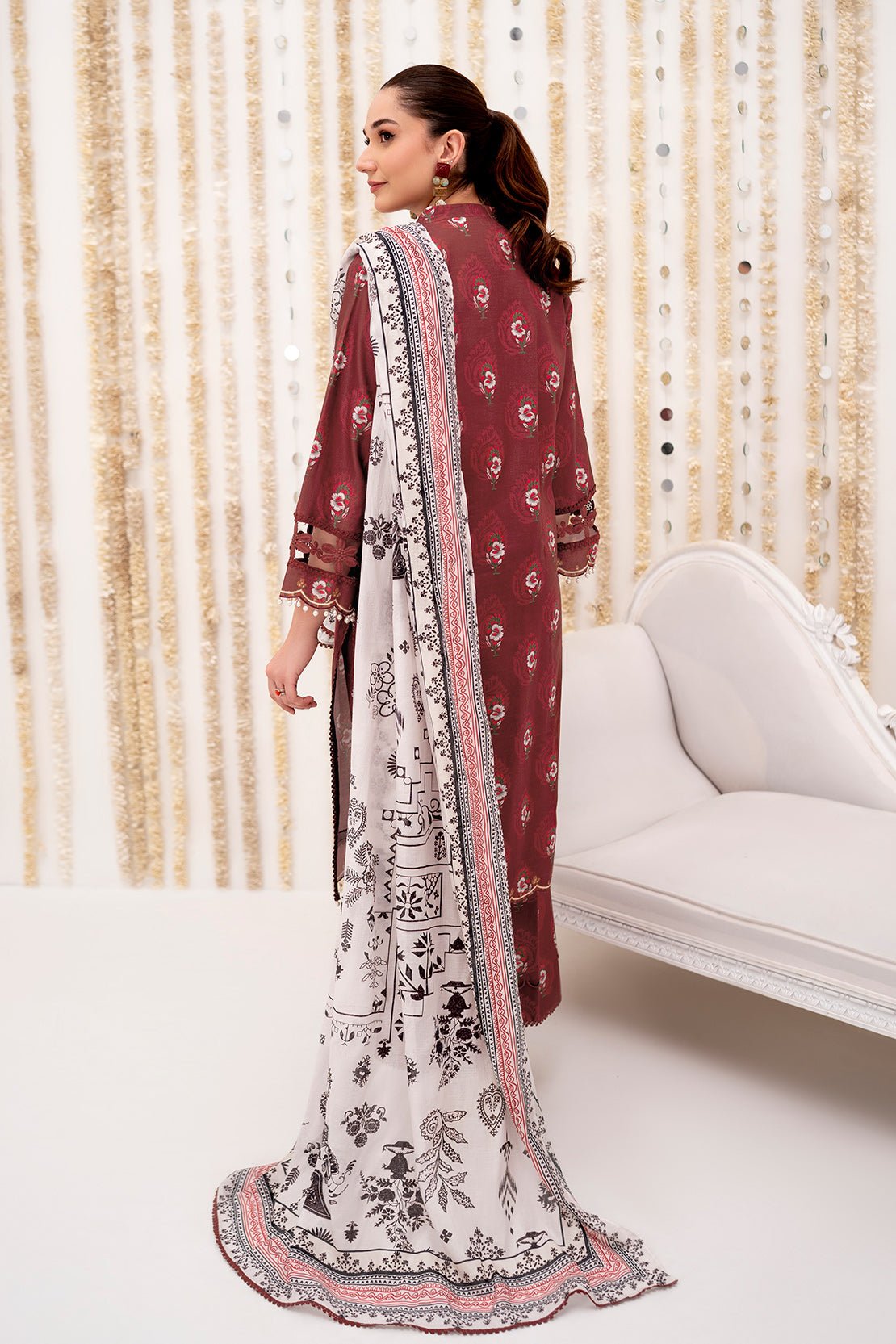 SO KAMAL 3PC PRINTED LAWN SUIT (DPL-4097) gulbuy.com
