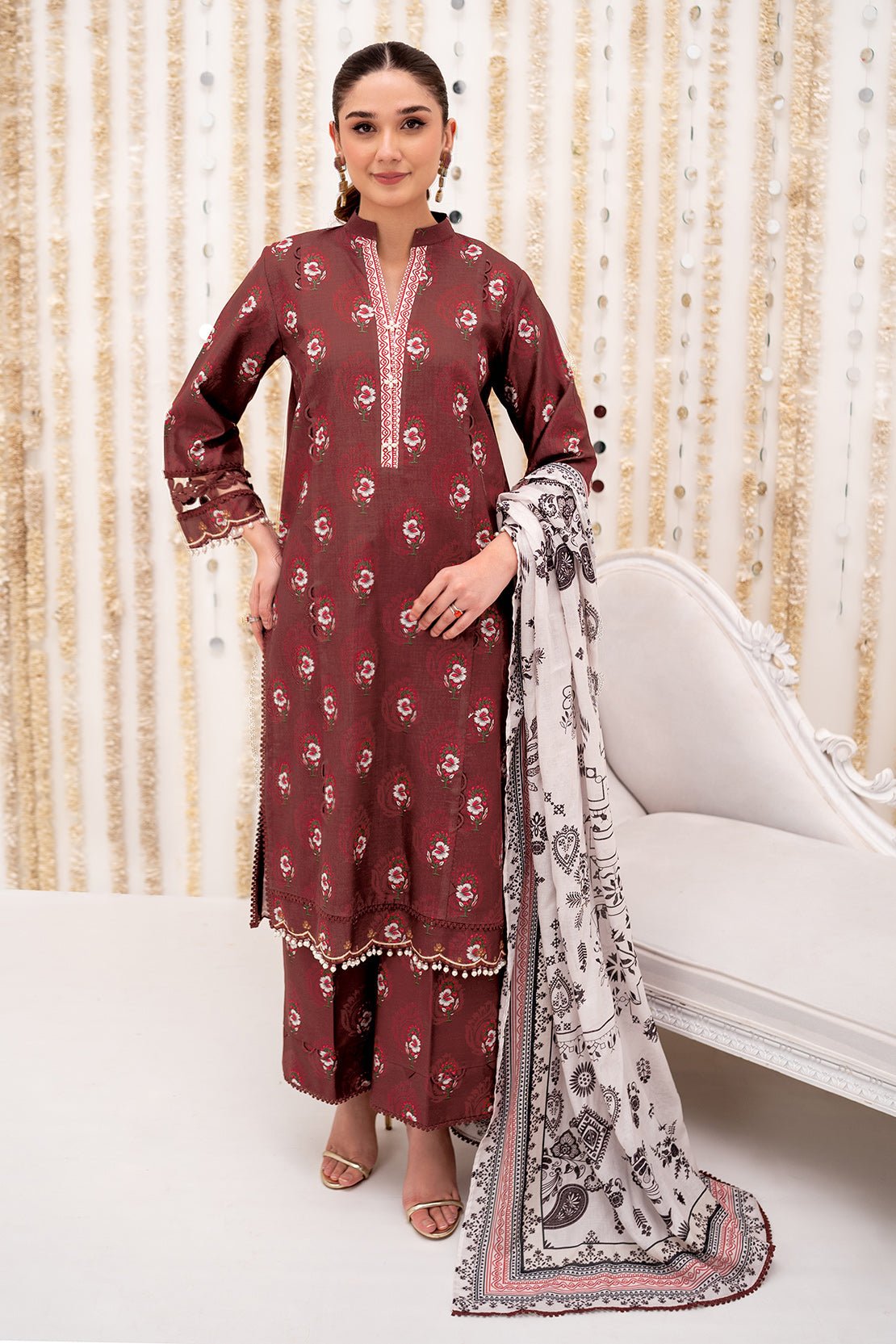 SO KAMAL 3PC PRINTED LAWN SUIT (DPL-4097)