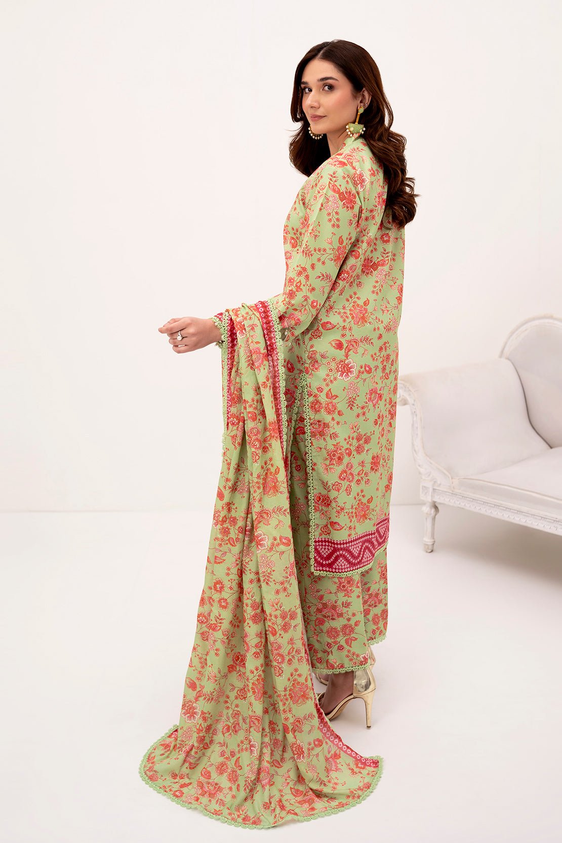SO KAMAL 3PC PRINTED LAWN SUIT (DPL-4099) gulbuy.com