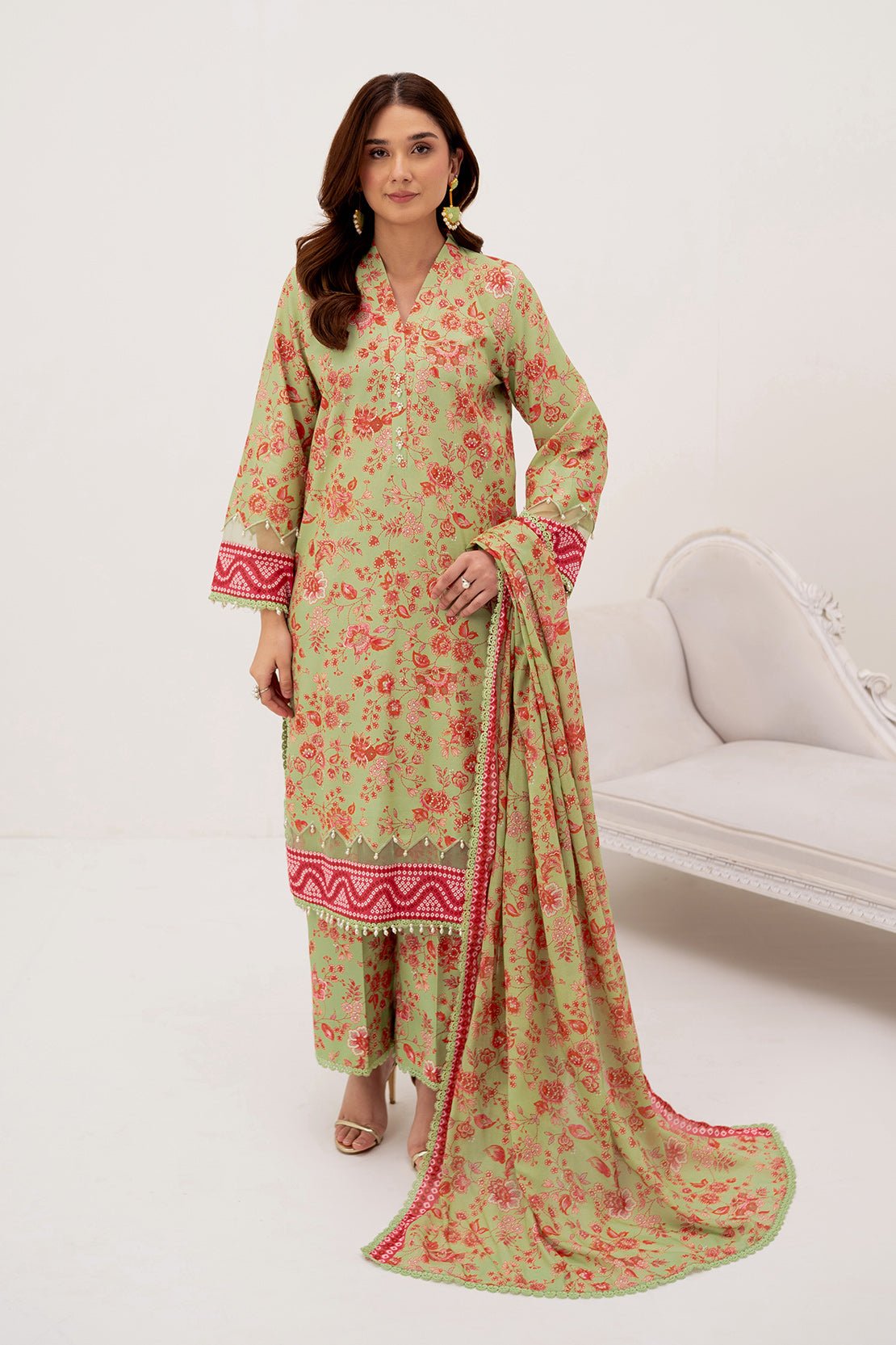 SO KAMAL 3PC PRINTED LAWN SUIT (DPL-4099)