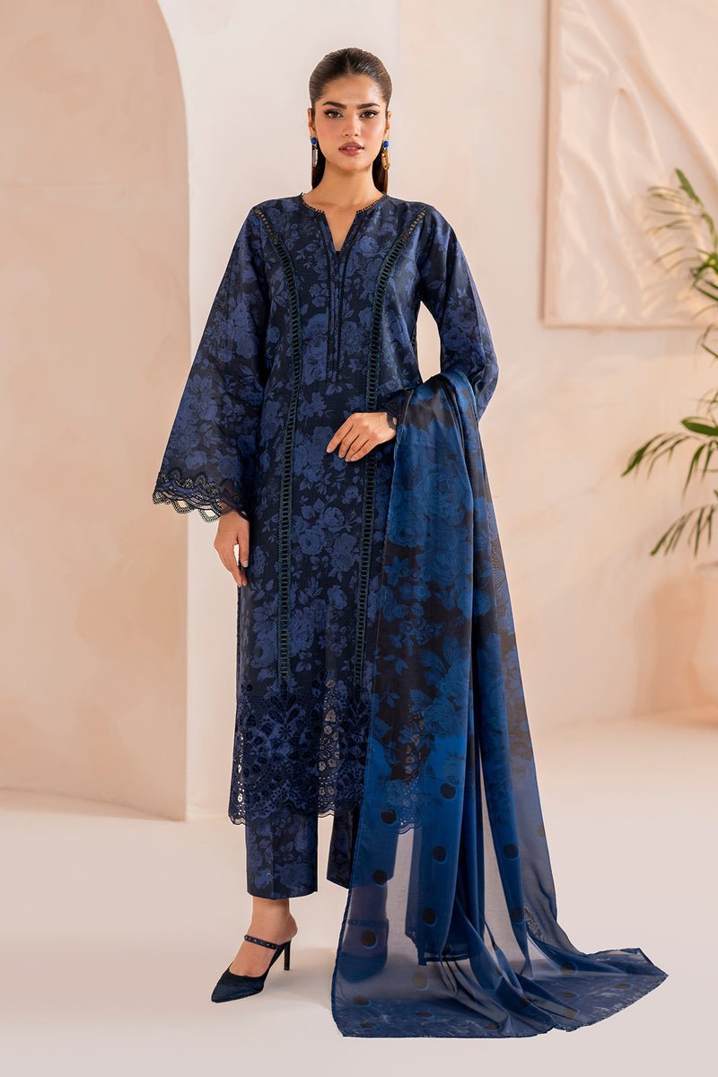 BAROQUE 3PC EMBROIDERED PRINTED LAWN SUIT (BQU-UF-D714)