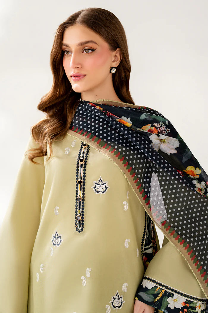 Jazmin 3Pc Embroidered Lawn Suit USE-9249 gulbuy.com