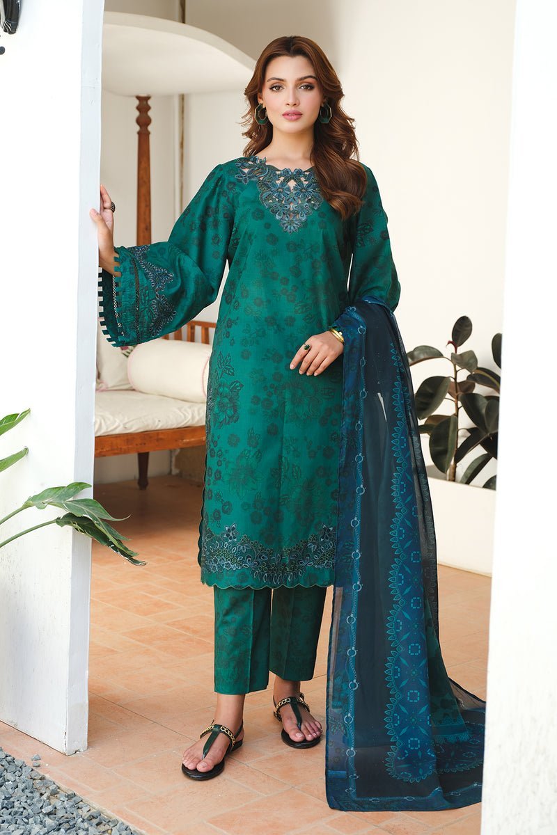 BAROQUE 3PC EMBROIDERED PRINTED LAWN SUIT (BQU-UF-D646)