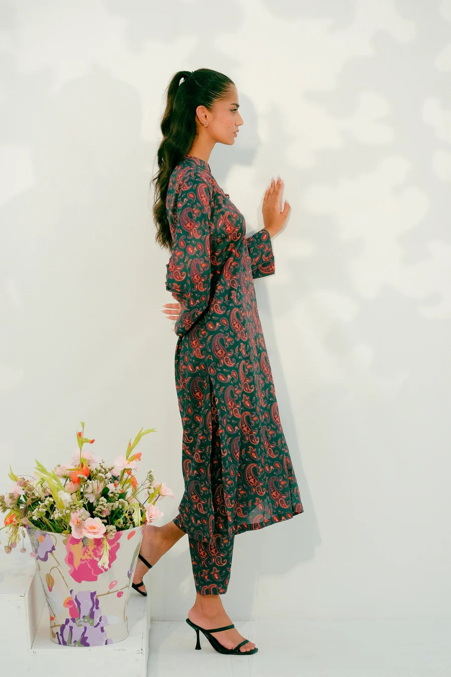 Dhaga 2Pc Printed Lawn Suit Matching separate 001 gulbuy.com