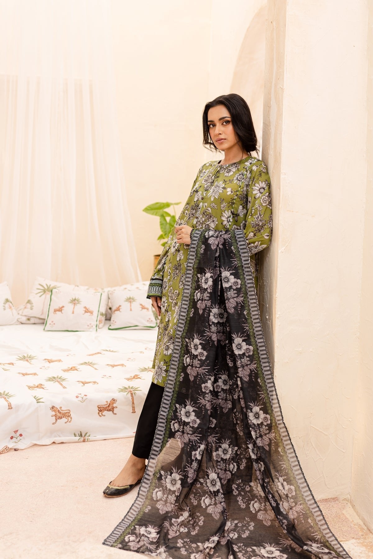 Batik 3Pc Printed Lawn Suit (Huram-3Pc)