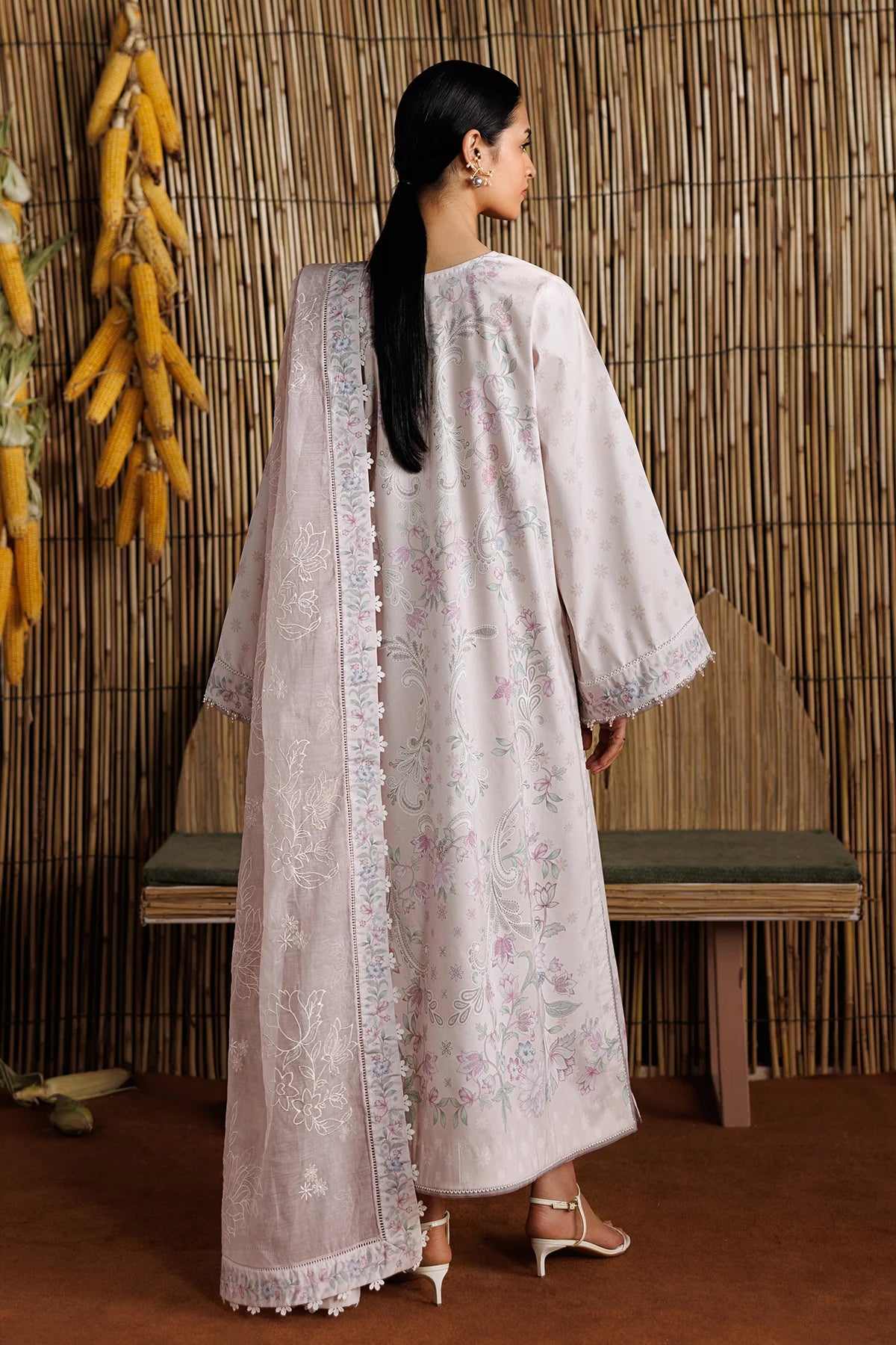 Baroque 3Pc Embroidered Lawn Suit UF-4529