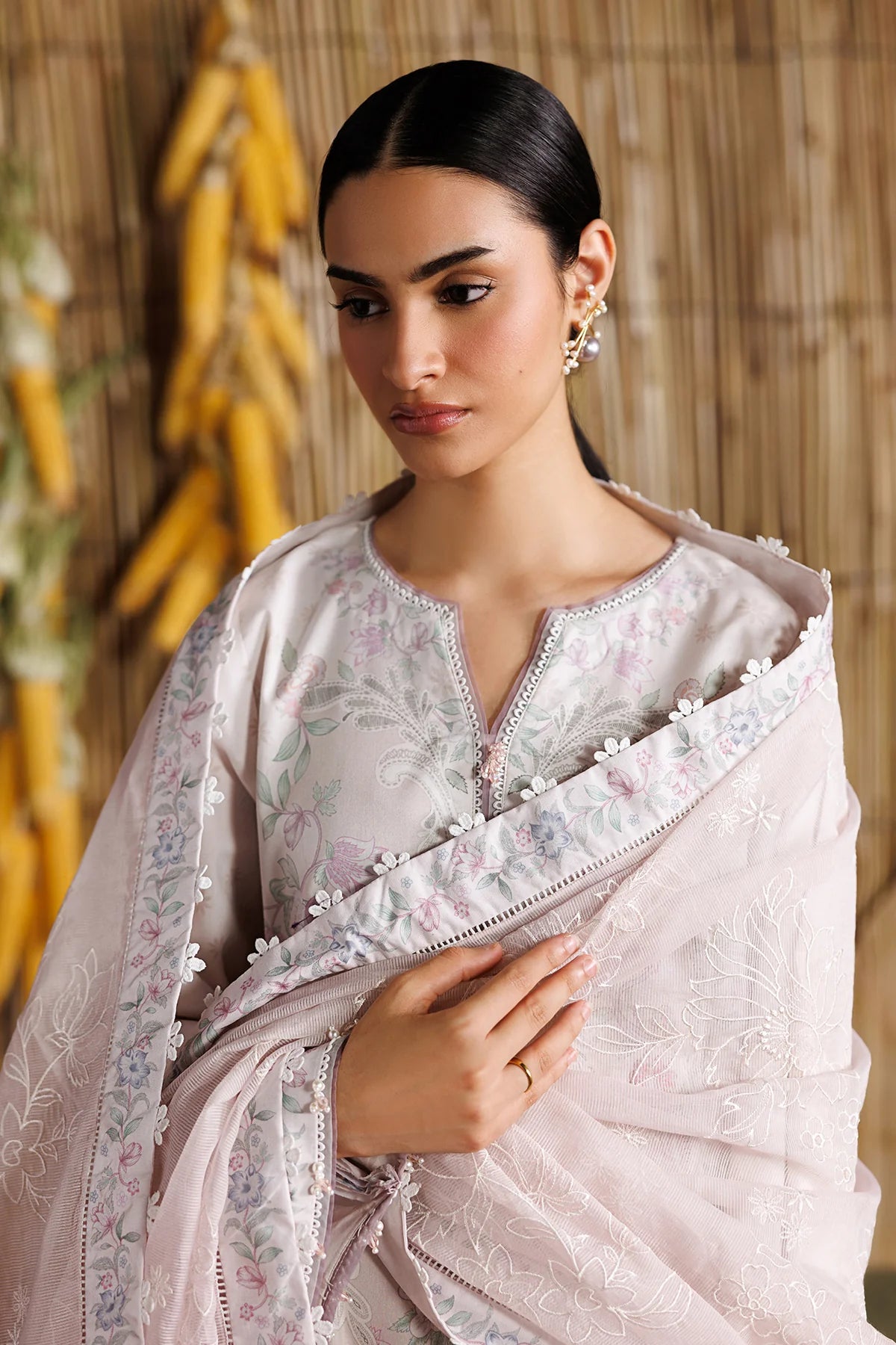 Baroque 3Pc Embroidered Lawn Suit UF-4529