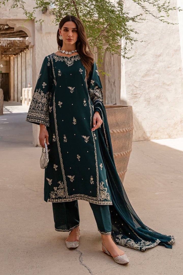 Batik 3Pc Embroidered Khaddar Dress Enya gulbuy.com