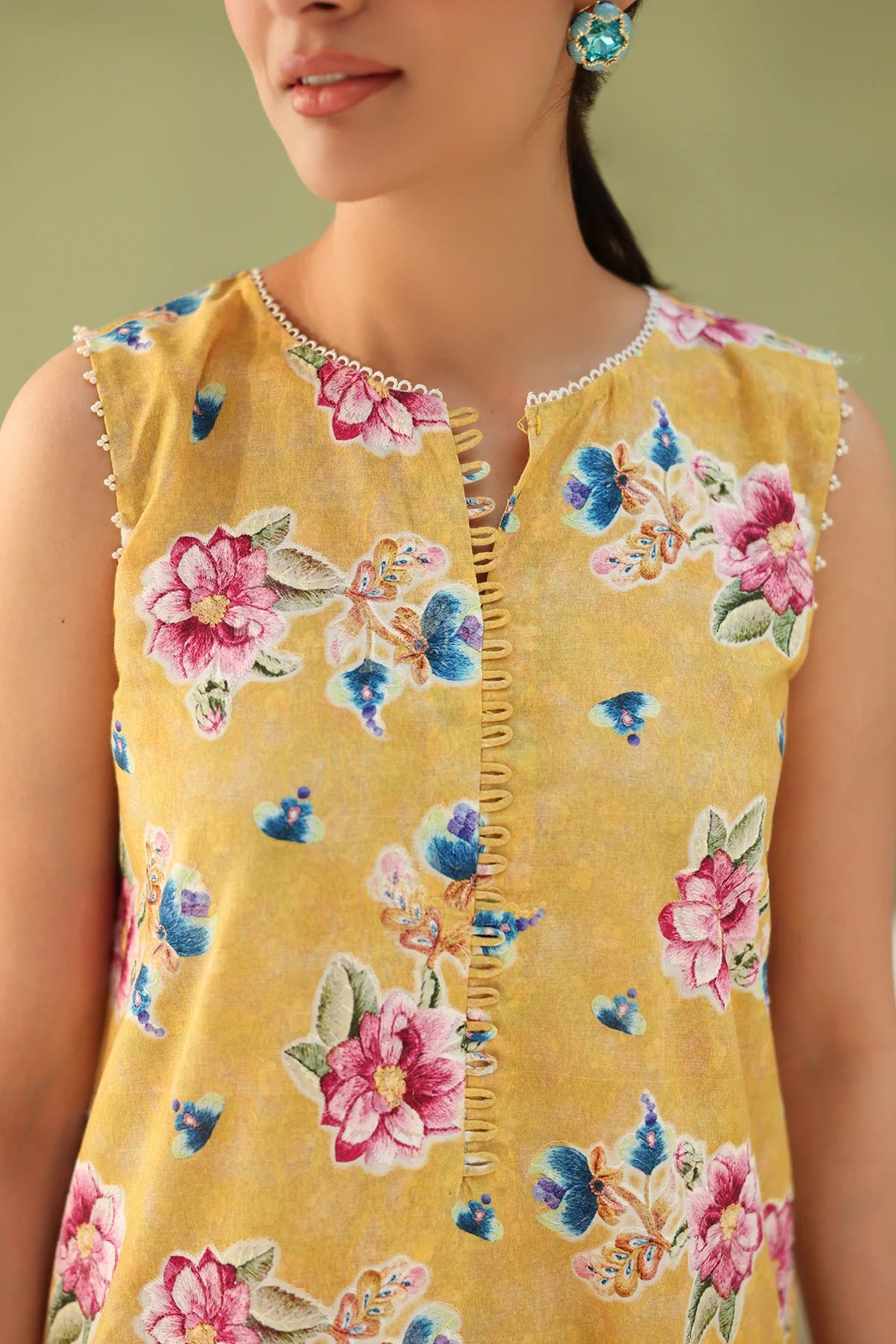 Baroque 3Pc Digital Printed Lawn Suit UF-4182 gulbuy.com