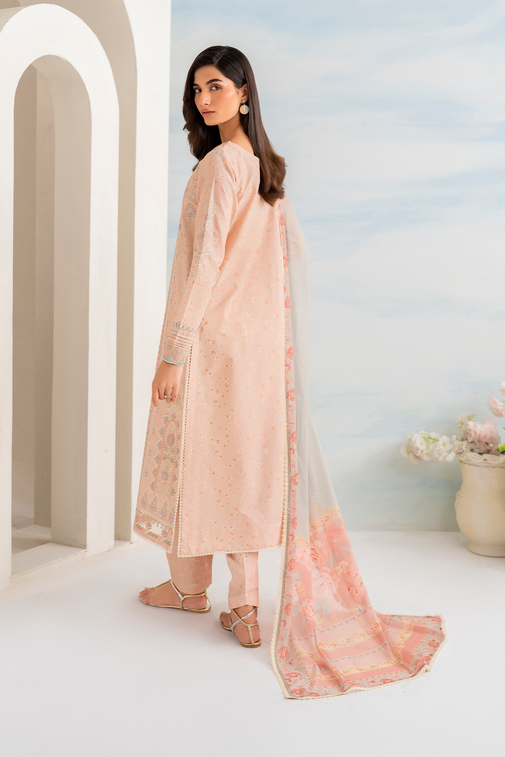 3 PIECE IZNIK EMBROIDERED LAWN SUIT (IGL-10) gulbuy.com