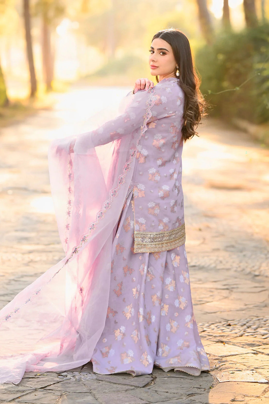 So Kamal 3Pc Embroidered Jacquard Suit DPL 4904 gulbuy.com