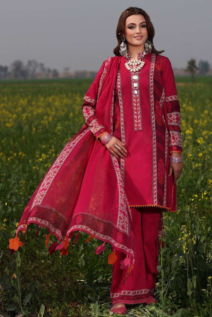 Charizma 3 Piece Printed Lawn Suit (SP4-03)