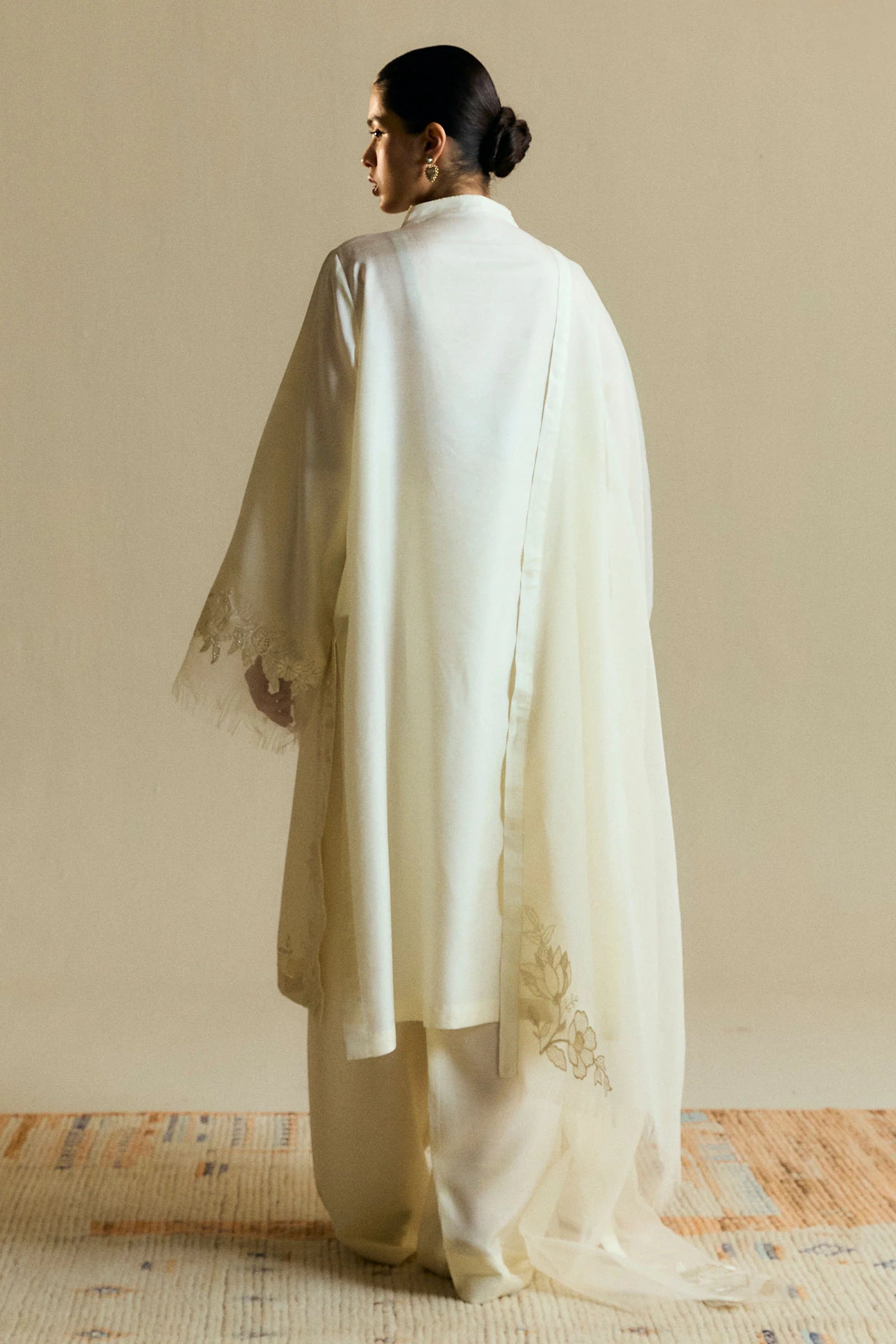 Zara Shahjahan 3Pc Embroidered Raw Silk Suit ZR25F0227 gulbuy.com